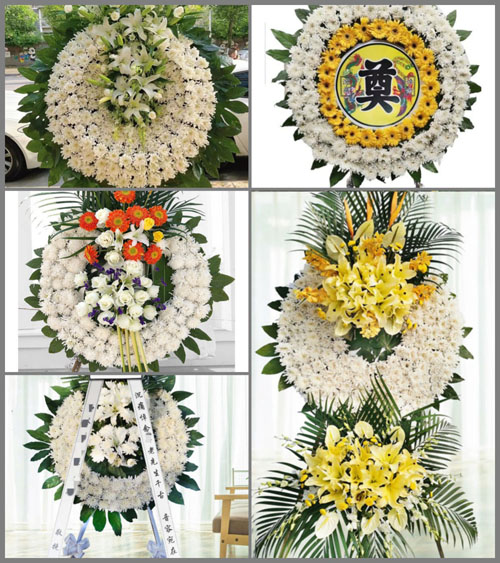 江苏南京鼓楼区小市街道花圈速递