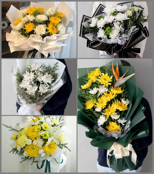 江苏南京鼓楼区小市街道白事花束代送